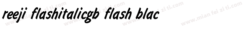 reeji flashitalicgb flash black字体转换